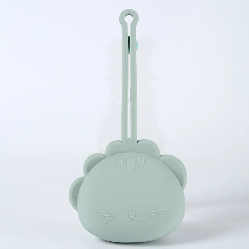 Estuche de silicón a prueba de caídas para almacenamiento de chupón.