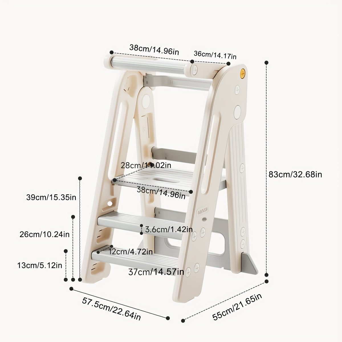 Torre de Aprendizaje Plegable y Ajustable: Fomenta la Independencia de tu Hijo