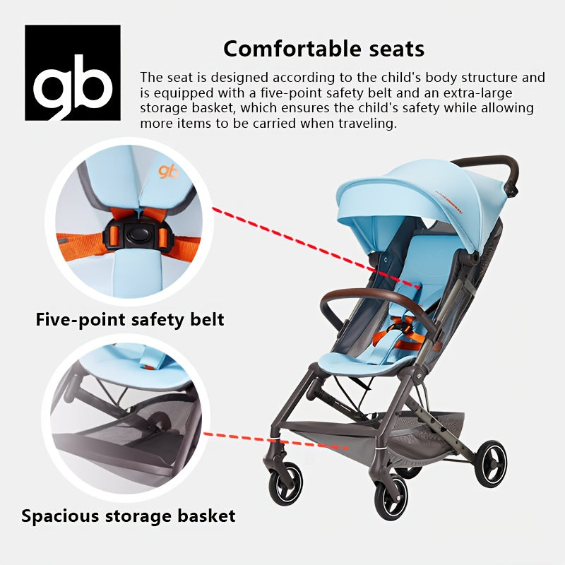 Carriola Ligera GB FLAM Plus: Ideal para Bebés y Viajes