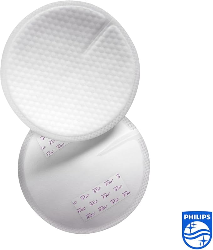 100 pzas Almohadilla de Lactancia Desechable Philips Avent | Algodón Suave, Fina y Antidesbordamiento