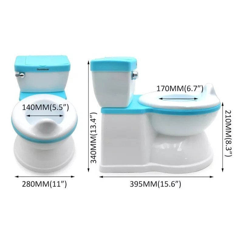 Inodoro de Entrenamiento con Sonido de Descarga: ¡Haciendo el Baño Divertido!