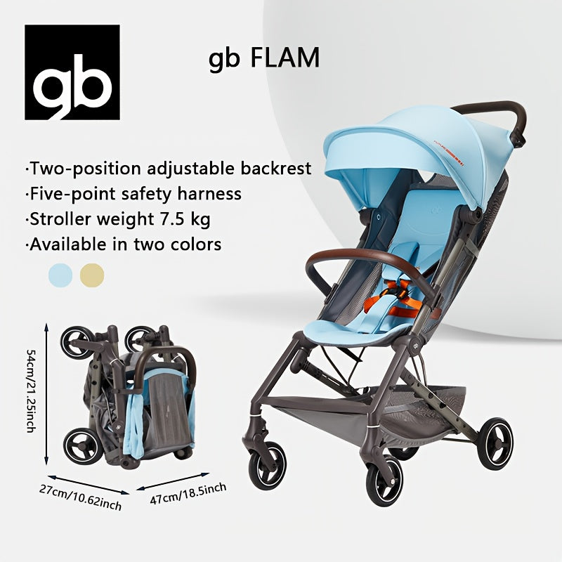 Carriola Ligera GB FLAM Plus: Ideal para Bebés y Viajes