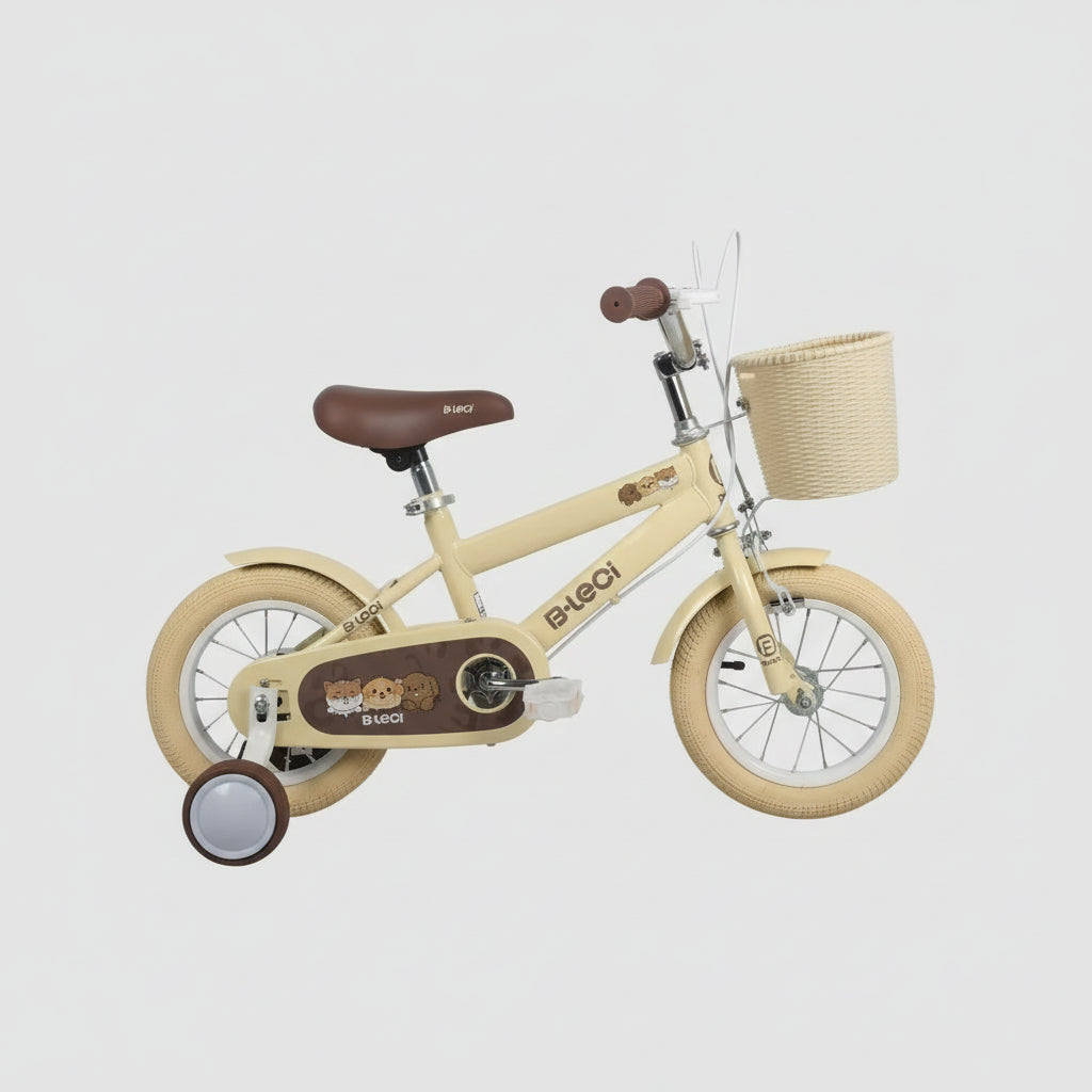 Bicicleta Infantil 14'' Aprendizaje Acero con Canasta