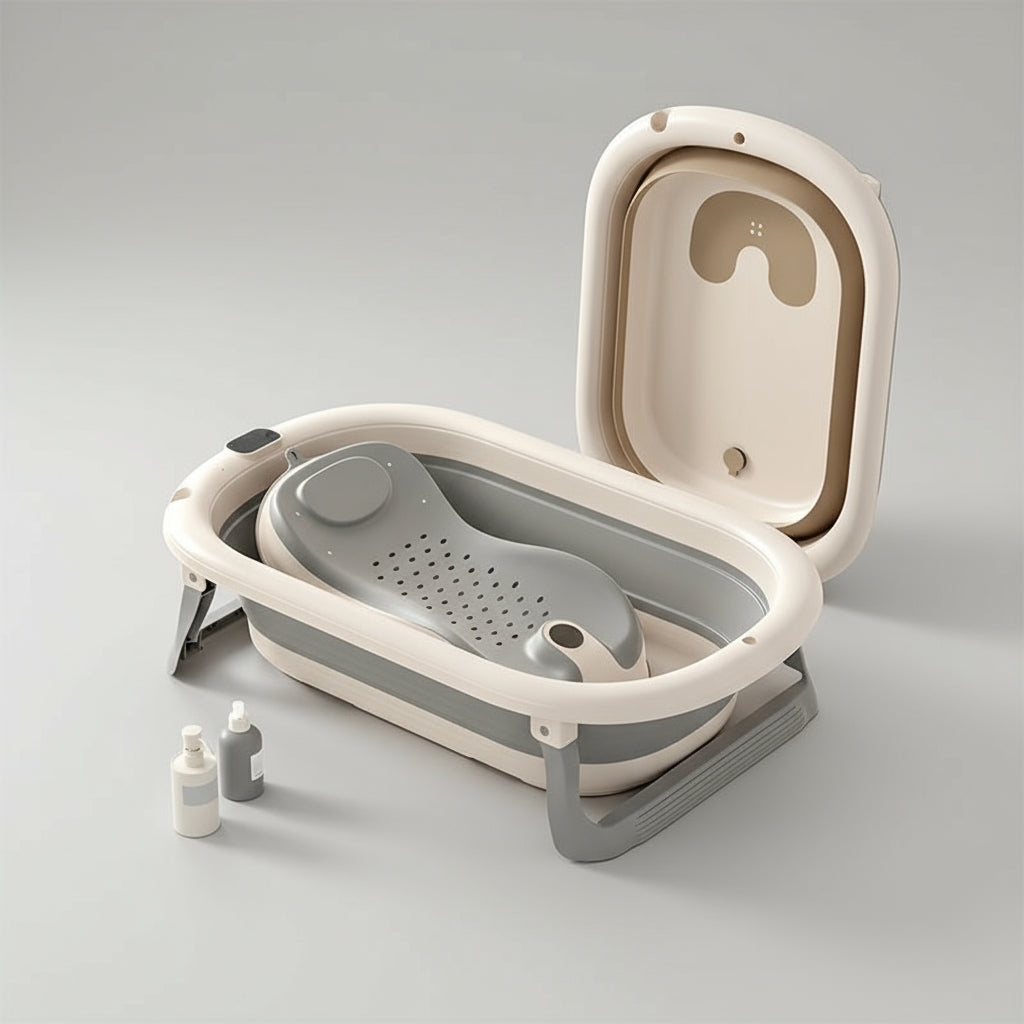 Tina Plegable: El Baño Perfecto para Bebés y la Tranquilidad de Papá y Mamá