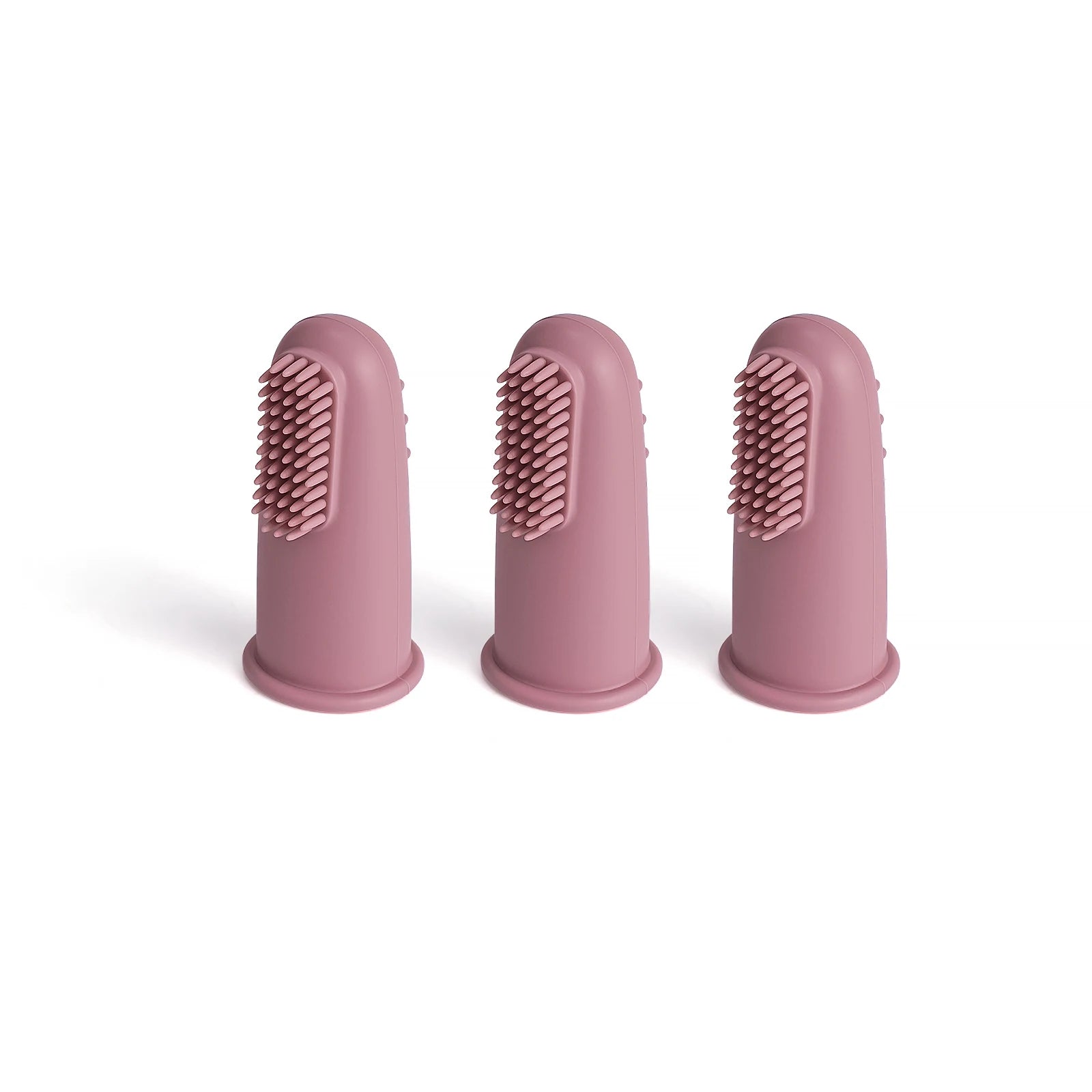 Set de Cepillos de Dedo para Bebé, Silicona 100% Segura (3 Piezas)