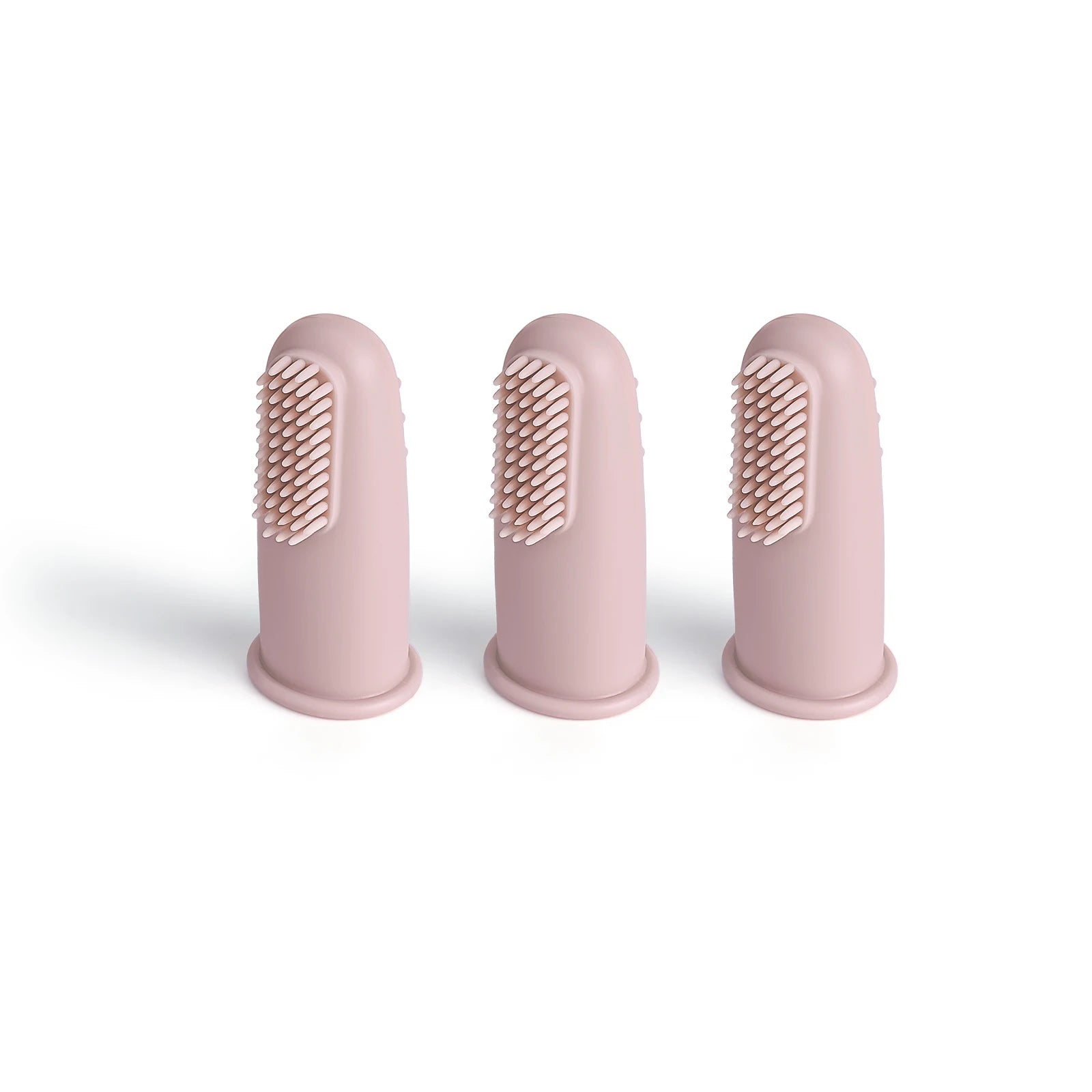 Set de Cepillos de Dedo para Bebé, Silicona 100% Segura (3 Piezas)