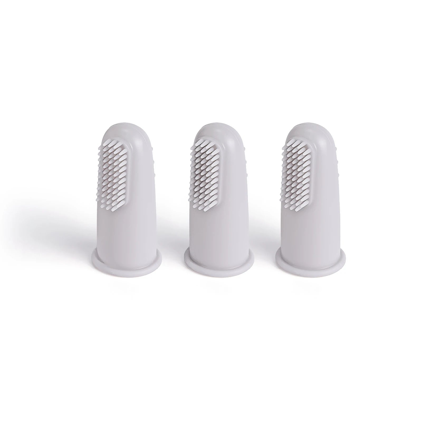 Set de Cepillos de Dedo para Bebé, Silicona 100% Segura (3 Piezas)