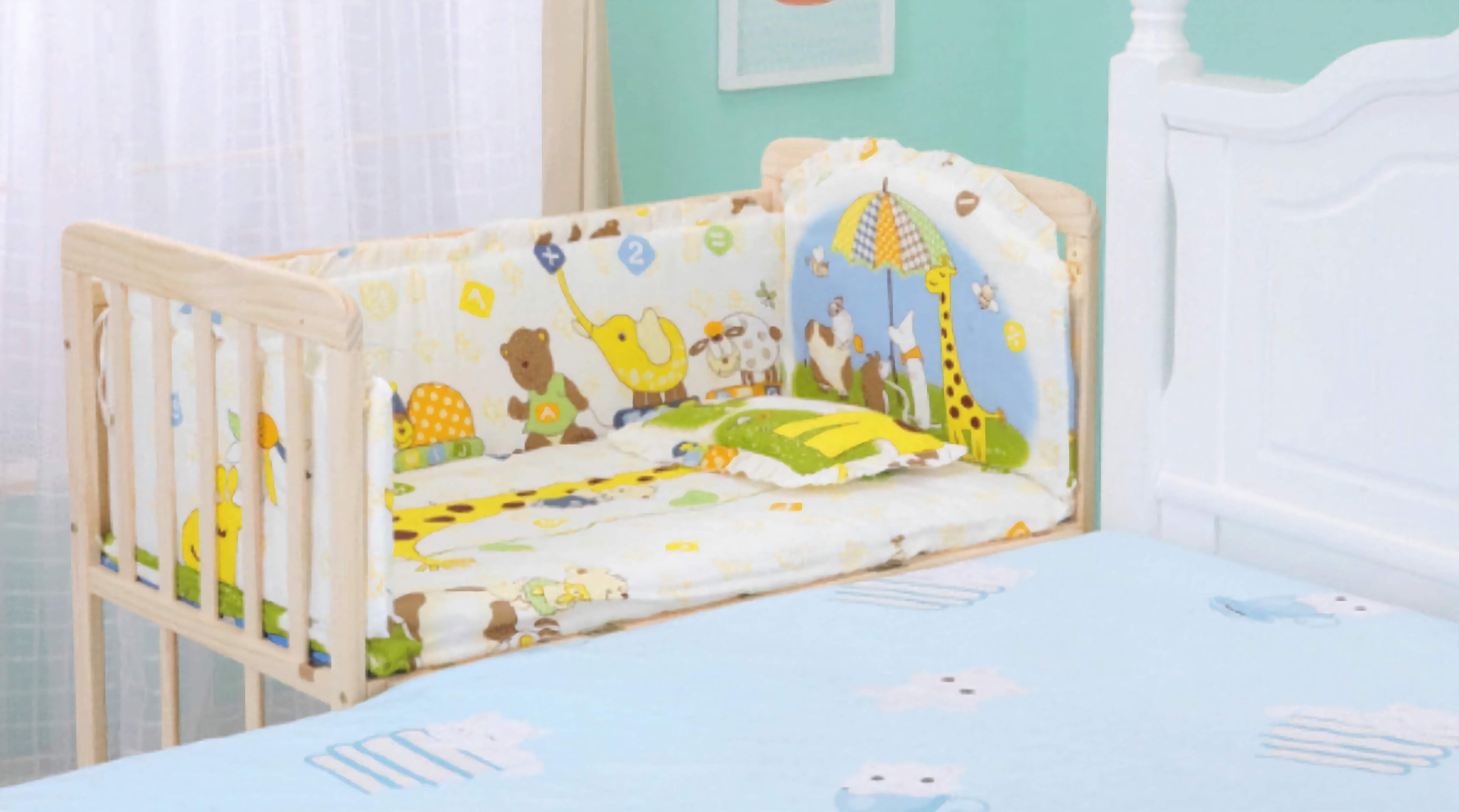 Cuna Multifuncional de Madera de Pino Importado (5 en 1) – Colecho y Escritorio