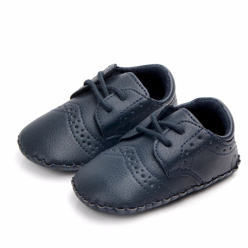 Zapatos Retro de Cuero para Primeros Pasos (0-24M)