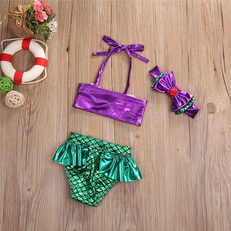 Bikini "Sirenita Encantada" – ¡Diversión Bajo el Mar! (0M-8T)