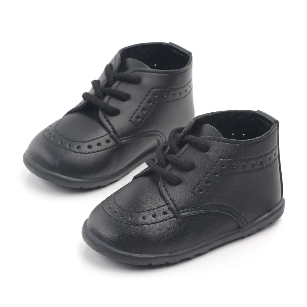 Zapatos Retro de Cuero para Primeros Pasos (0-24M)
