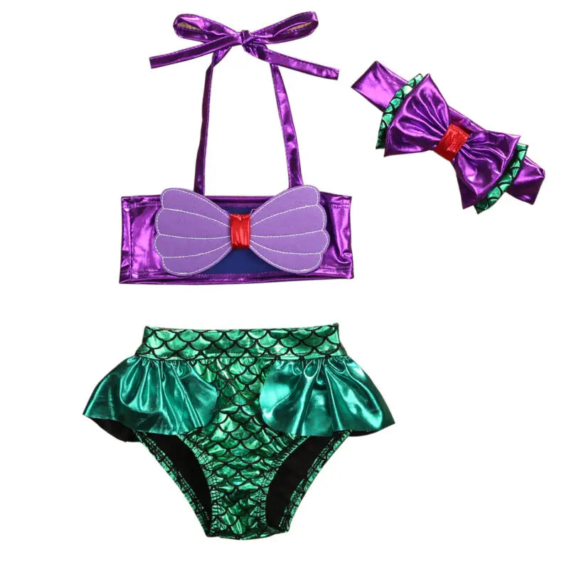Bikini "Sirenita Encantada" – ¡Diversión Bajo el Mar! (0M-8T)