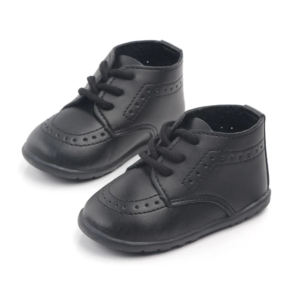 Zapatos Retro de Cuero para Primeros Pasos (0-24M)