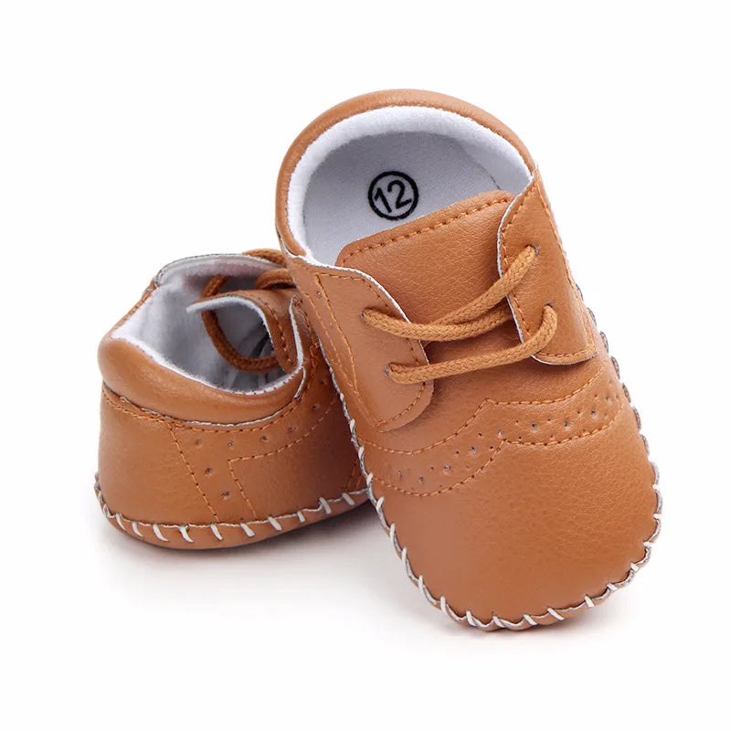 Zapatos Retro de Cuero para Primeros Pasos (0-24M)