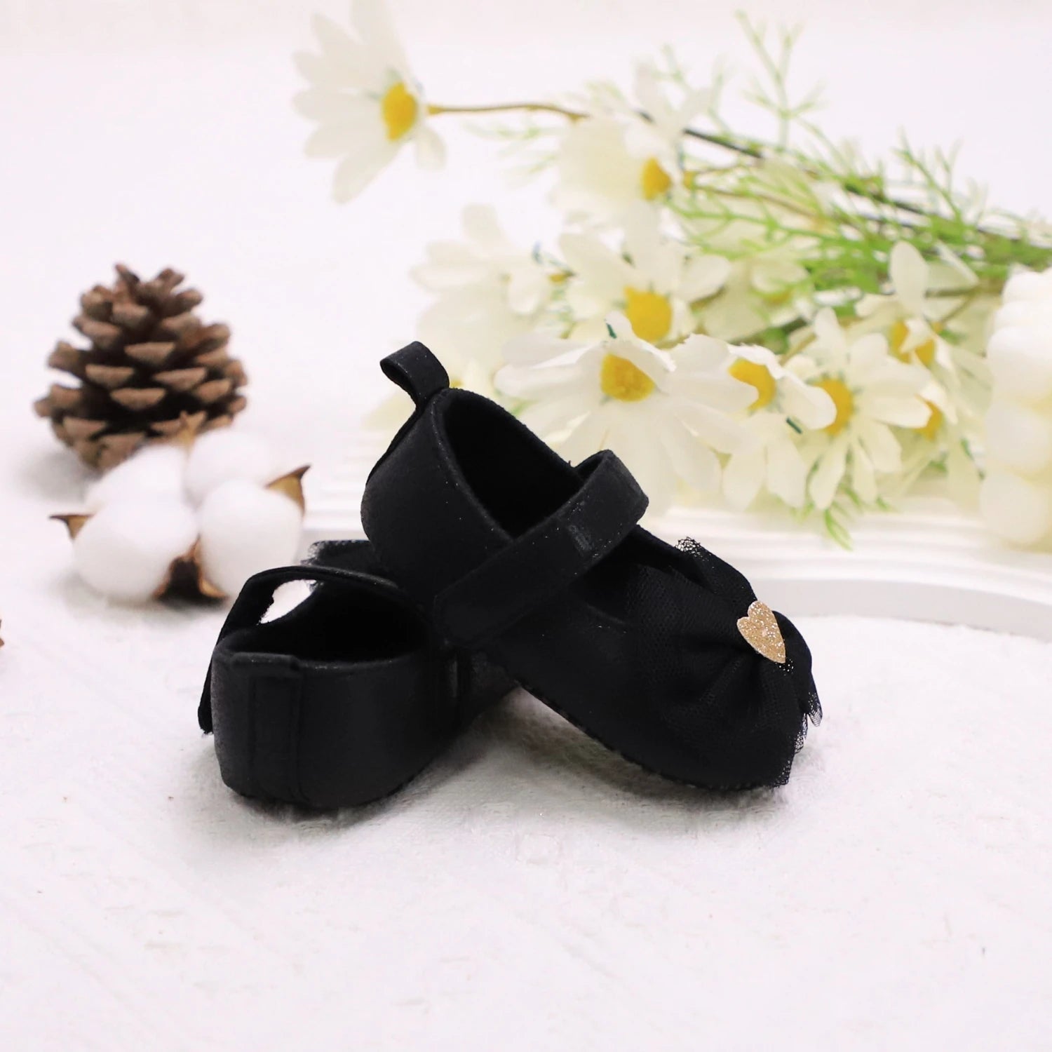 Zapatos con Moño de encaje Princesa para Primeros Pasos (0-18M)