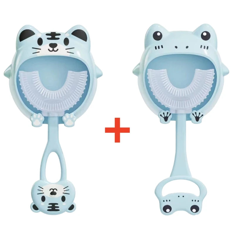 Cepillo Dental Infantil 360° "U" Estilo—Divertido y Seguro