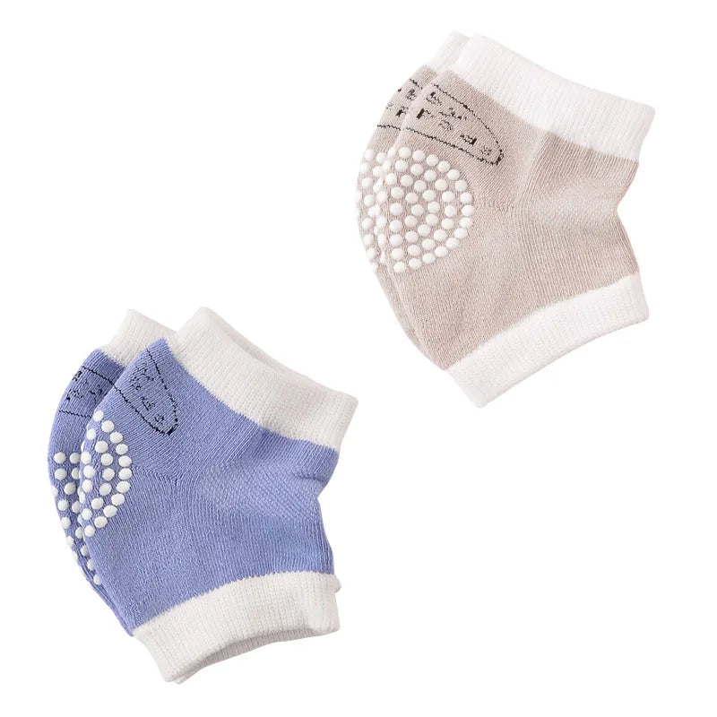 Rodilleras de Gateo Anti-Golpes para Bebé: Algodón Transpirable (0M-3T)