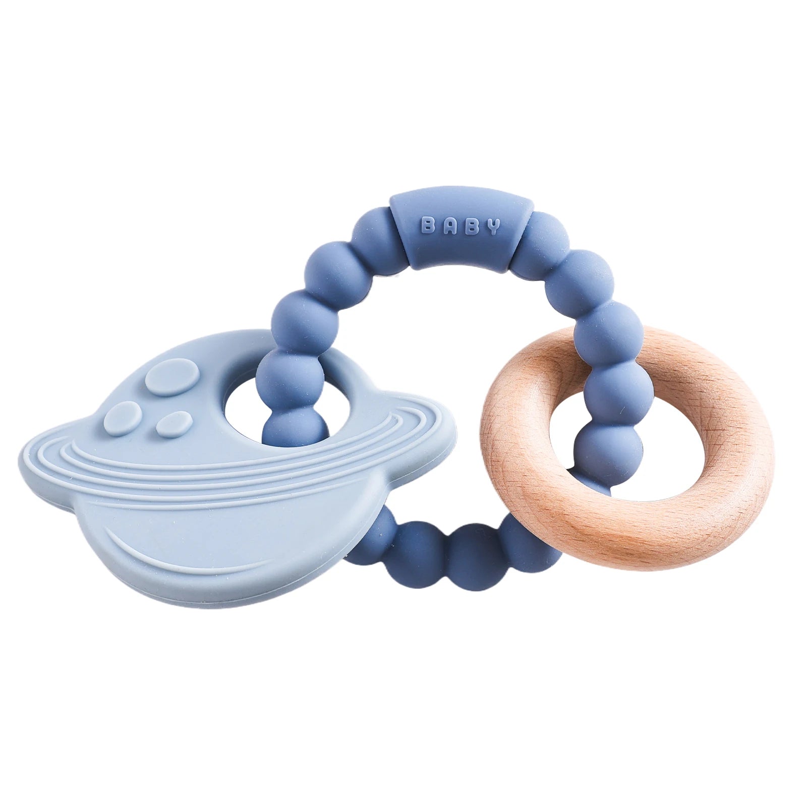 Pulsera Mordedora de Silicona (Doble Anillo) | Alivio Inmediato de la Dentición