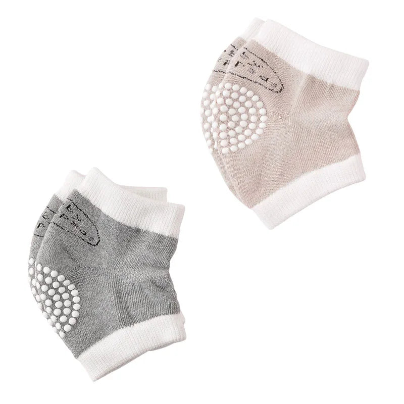 Rodilleras de Gateo Anti-Golpes para Bebé: Algodón Transpirable (0M-3T)