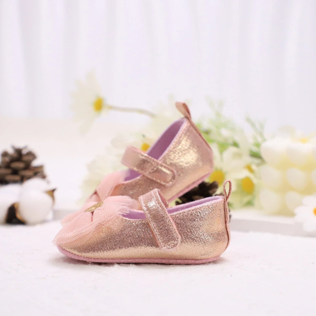 Zapatos con Moño de encaje Princesa para Primeros Pasos (0-18M)