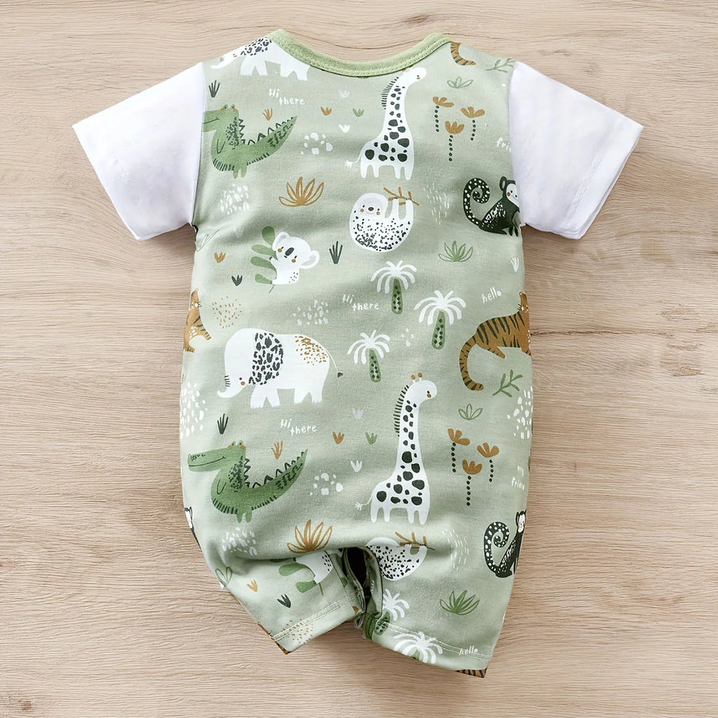 Mameluco "Mi Pequeño Zoo" con Estampado de Animales  (0-18M)