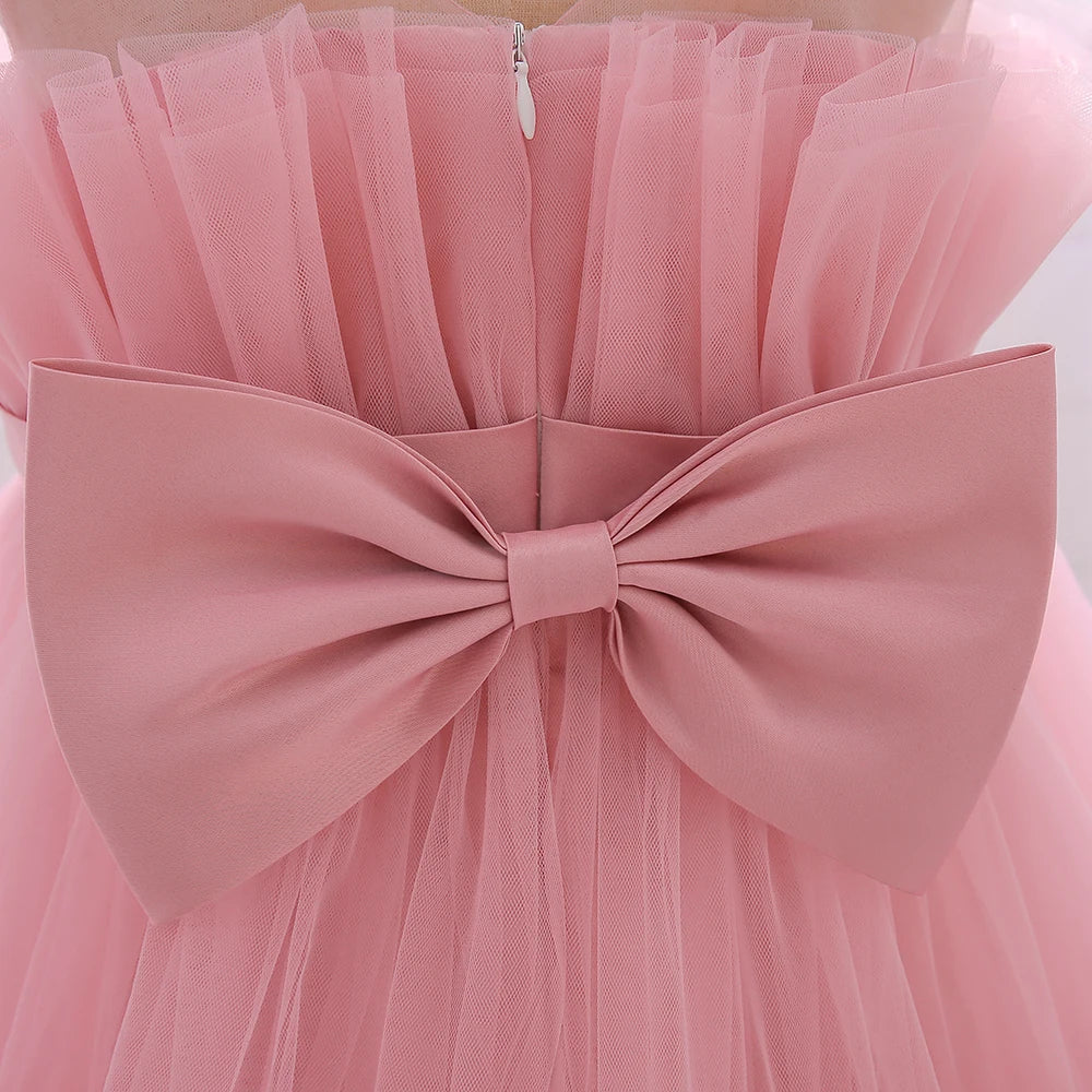 Vestido Tutú de Princesa para Bebé y Niña | Ideal para Bautizo, Primer Cumpleaños y Fiestas (6M-10T)