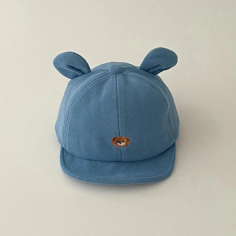 Gorra de Béisbol de Oso Kawaii: Protección Solar y Estilo Adorable (3-18M)