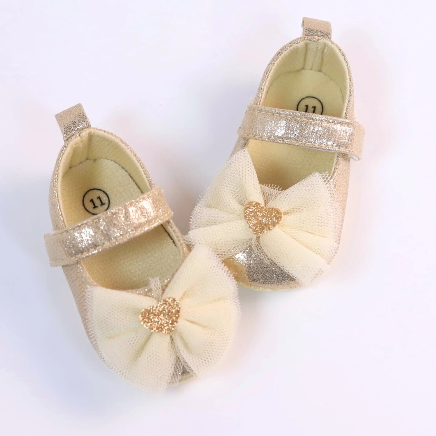Zapatos con Moño de encaje Princesa para Primeros Pasos (0-18M)