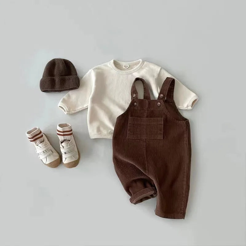 Overoles de Pana "Estilo Suavecito" – Comodidad y Estilo Casual (3M-3T)