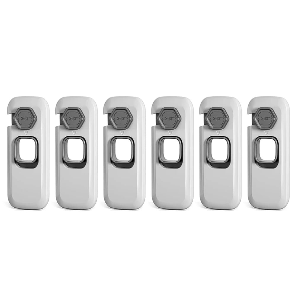 Seguros Adhesivos para Refrigerador,Congelador,cajones (6 Piezas)