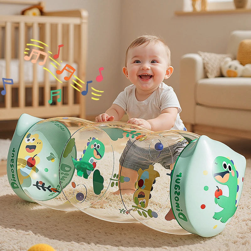 Rodillo Inflable para Gatear | Juguete de Estimulación y Desarrollo Motor
