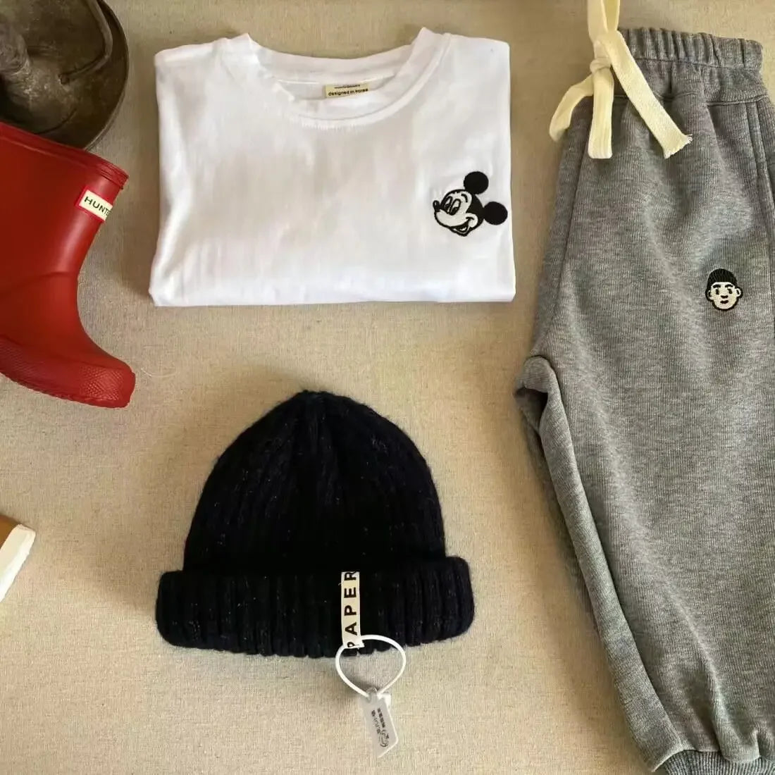 Conjunto Mickey Mouse  | Camiseta Manga Raglan y Pantalón (0-13T)