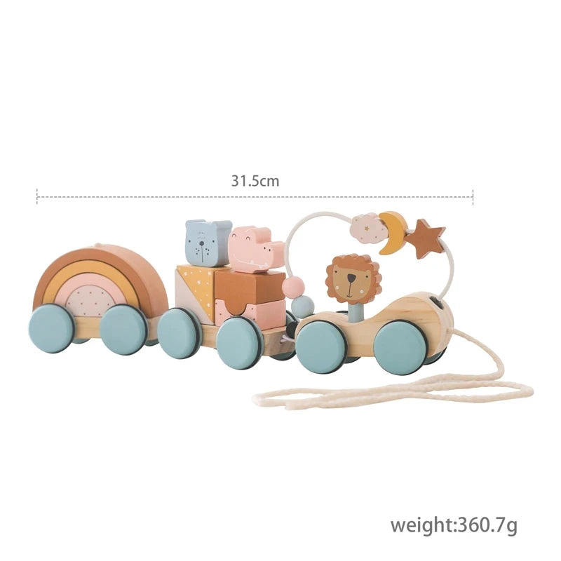 Tren y avión de Madera Didácticos Montessori - Juguete de Aprendizaje