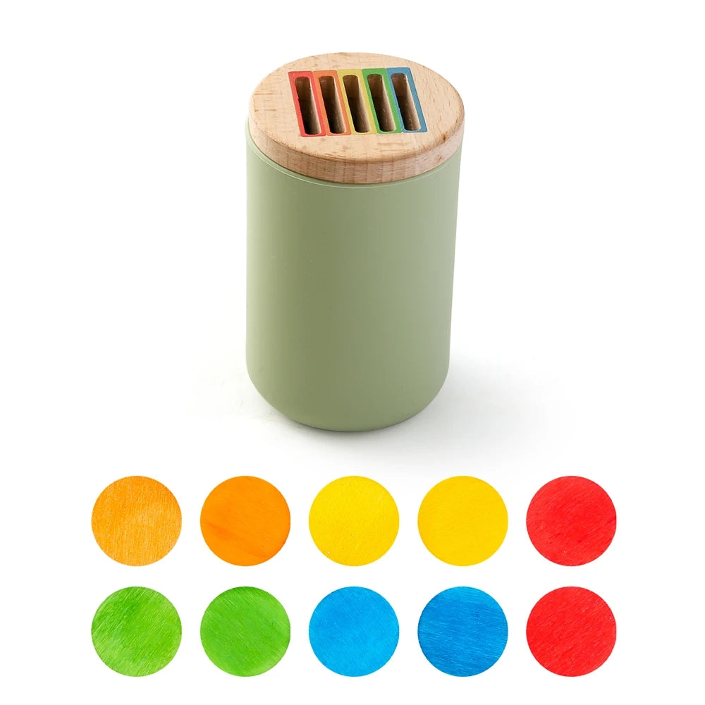 Set de Clasificación Montessori | Madera y Silicona para el Desarrollo Cognitivo