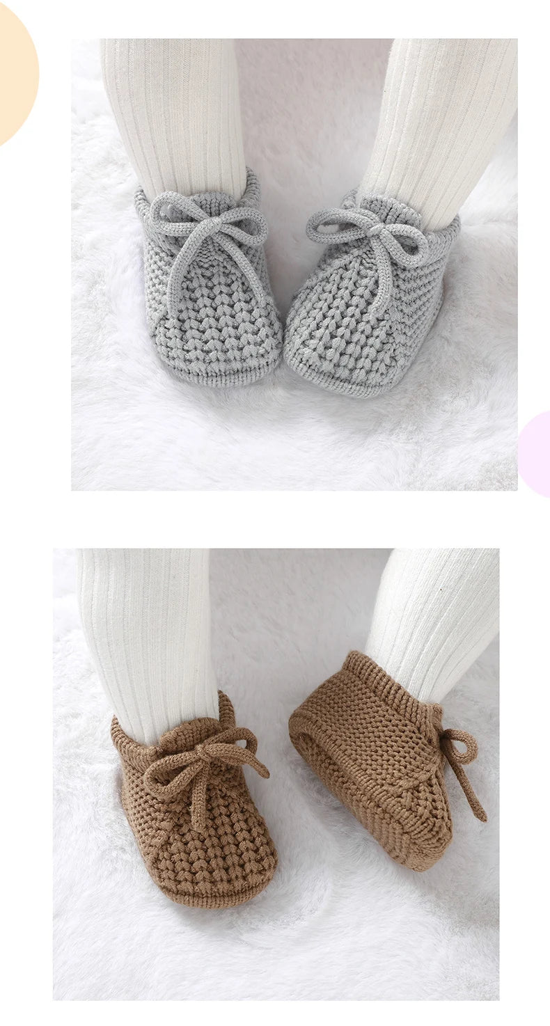 Zapatitos Tejidos para Recién Nacidos-18M | Calidez y Ternura
