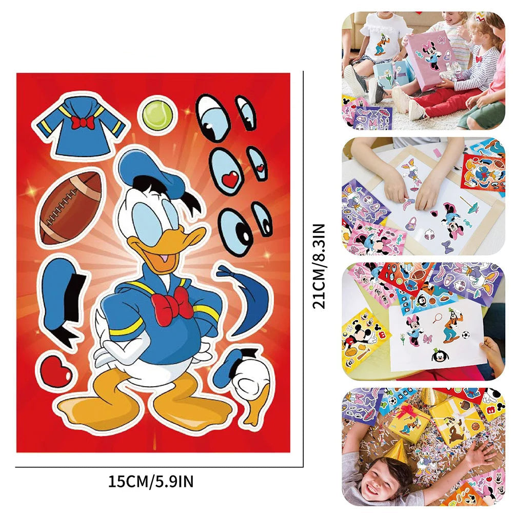 Pegatinas Disney "Crea una Cara": ¡Ensambla a Mickey y sus Amigos!
