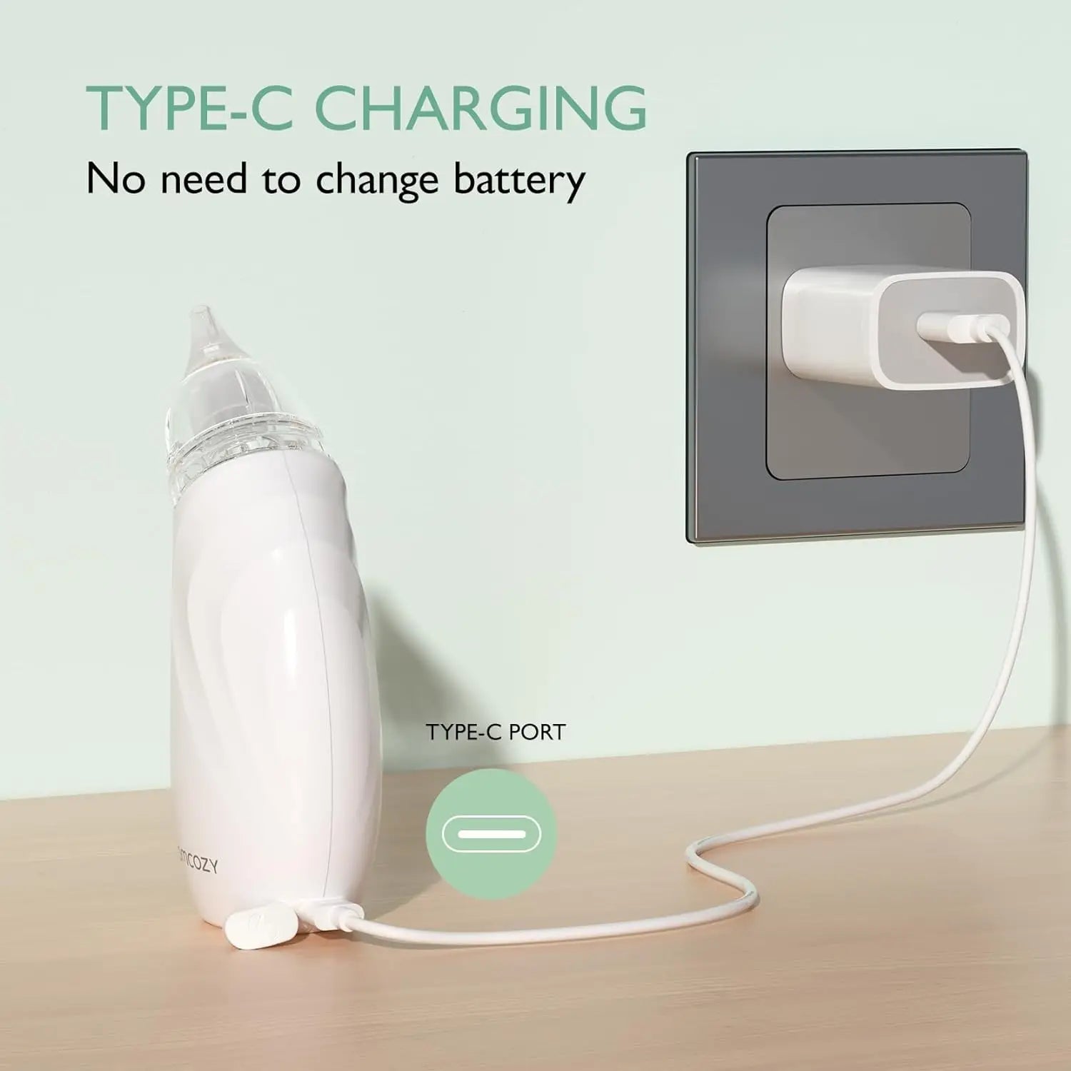 Aspirador Nasal Eléctrico Momcozy BN02: Respira sin problema en Segundos
