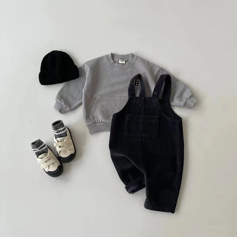 Overoles de Pana "Estilo Suavecito" – Comodidad y Estilo Casual (3M-3T)