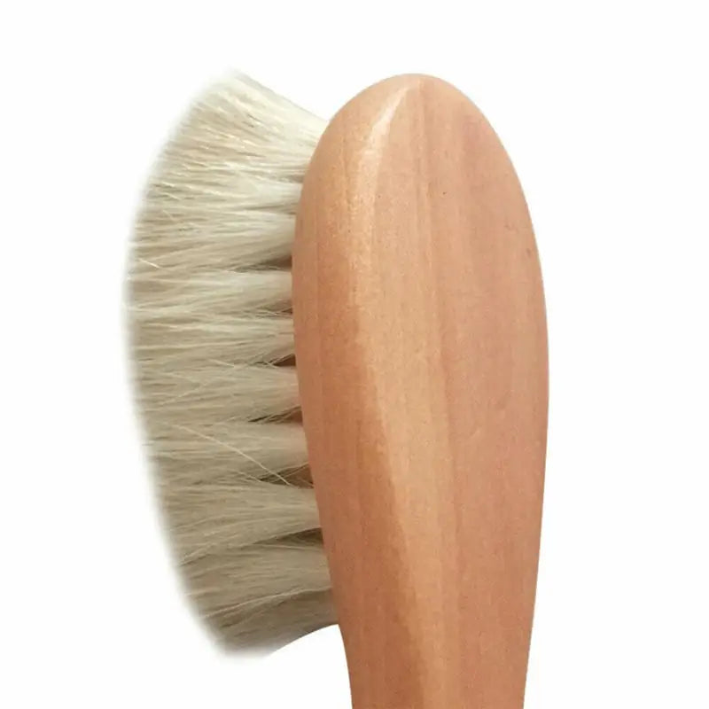 Set de Cuidado Bebe: Cepillo y Peine de Madera y Lana Natural