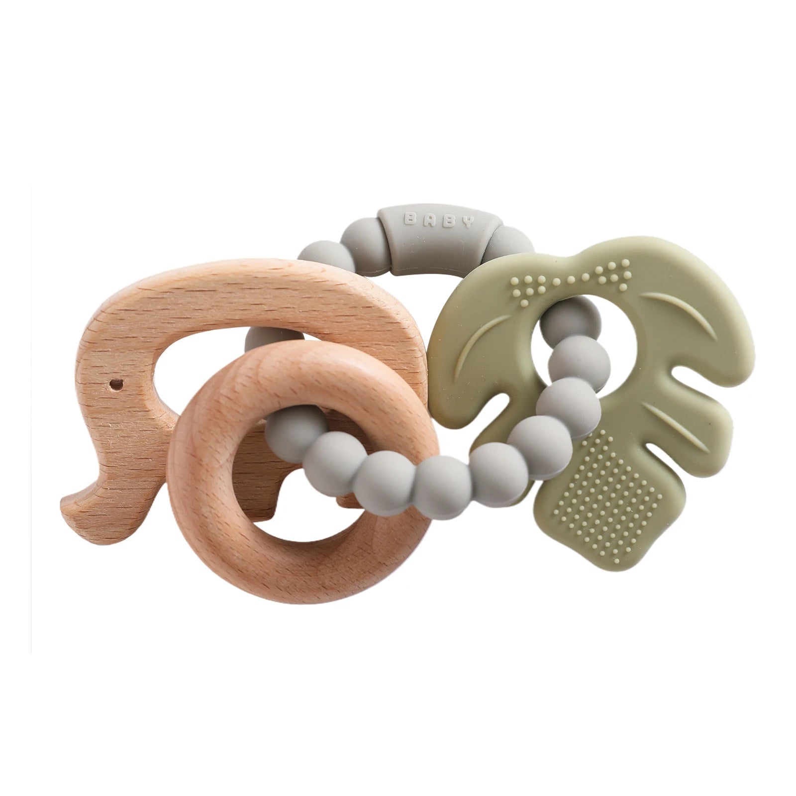 Pulsera Mordedora de Silicona (Doble Anillo) | Alivio Inmediato de la Dentición