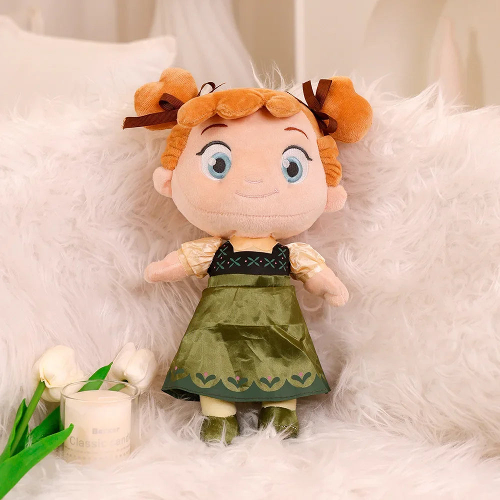 Muñecas de Peluche Disney Princesas (30 cm): Ariel, Anna y Elsa
