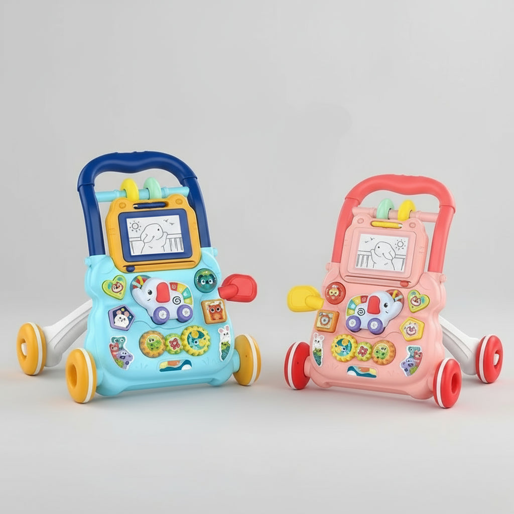 Andador 3 en 1 Bebé Ola: Primeros Pasos, Creatividad y Juego