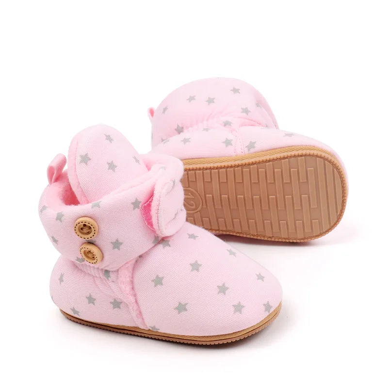 Botines "Pompones de Algodón" – Calidez para sus Primeros Pasos (0-18M)