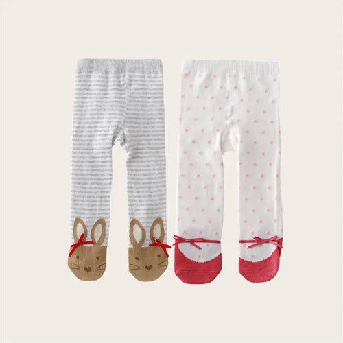Set de 2 Pantimedias de Algodón para Bebé (0-12M)