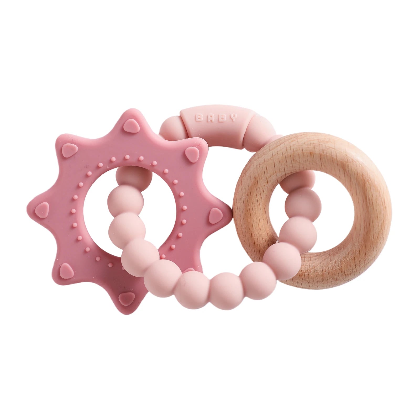 Pulsera Mordedora de Silicona (Doble Anillo) | Alivio Inmediato de la Dentición