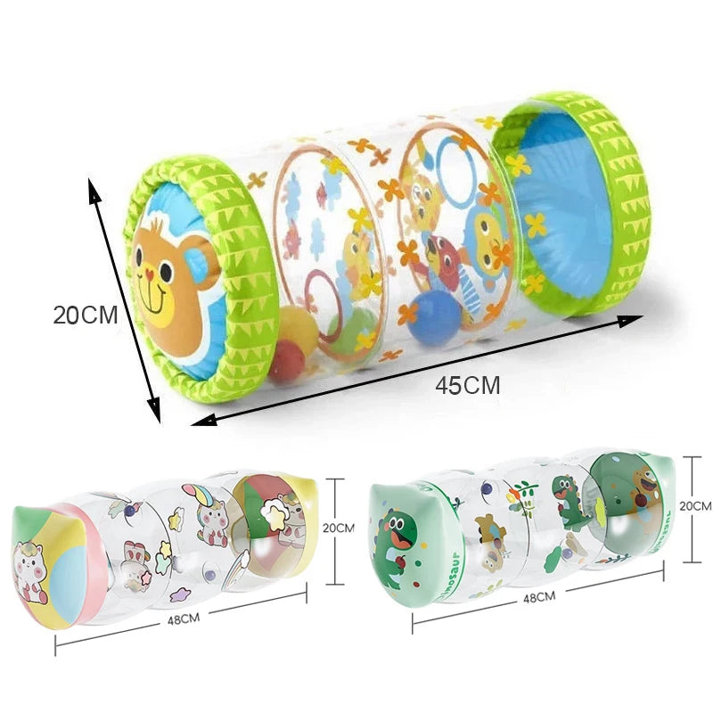 Rodillo Inflable para Gatear | Juguete de Estimulación y Desarrollo Motor