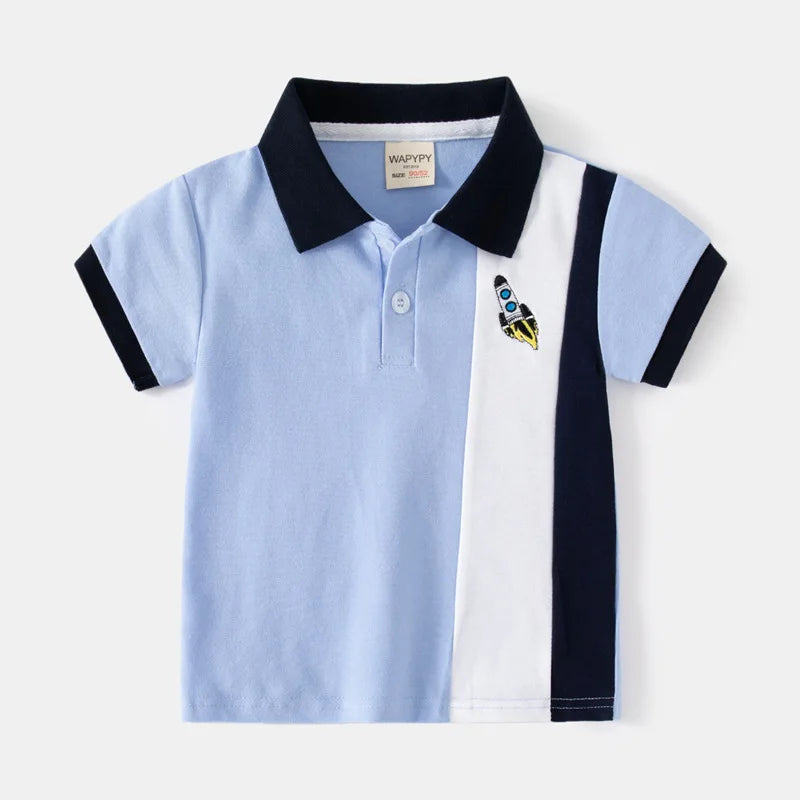Playera Tipo Polo para Niño | Cuello Clásico y Bolsillo (12M-7T)