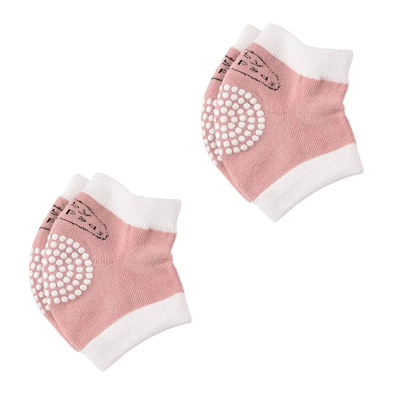 Rodilleras de Gateo Anti-Golpes para Bebé: Algodón Transpirable (0M-3T)