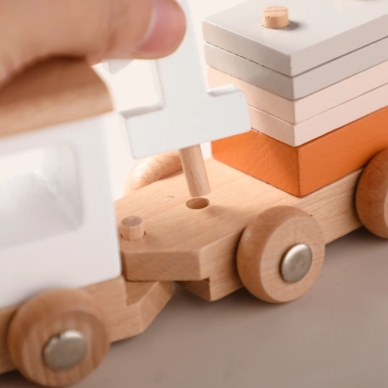 Tren y avión de Madera Didácticos Montessori - Juguete de Aprendizaje