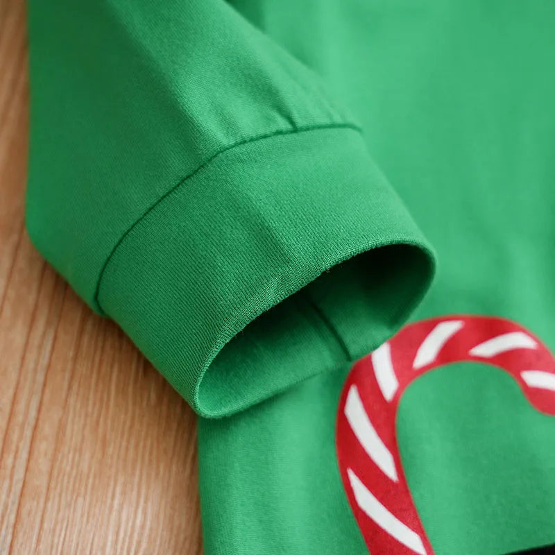 Disfraz de Duende Navideño: Mameluco y Gorro Festivo (0-18M)